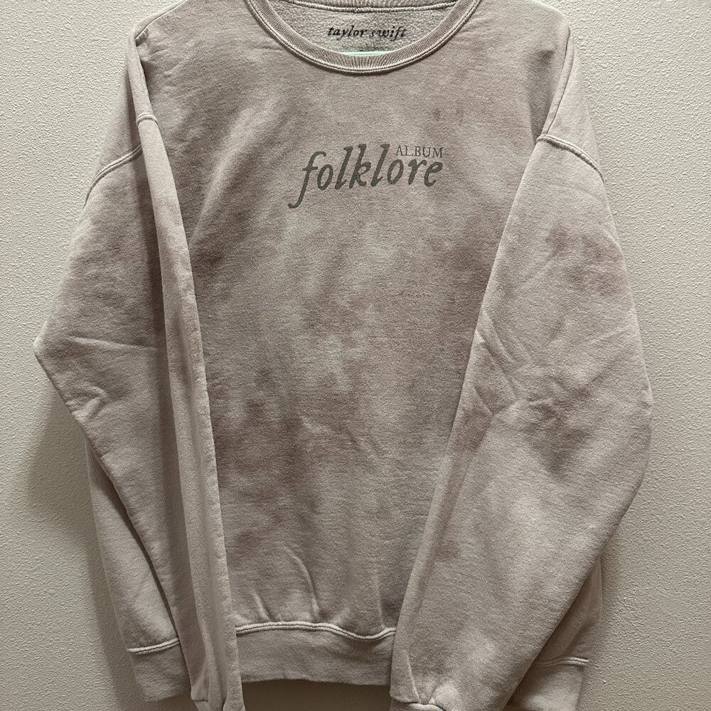 Taylor Swift So Much For Summer Love Folklore Album Crewneck Size Large
